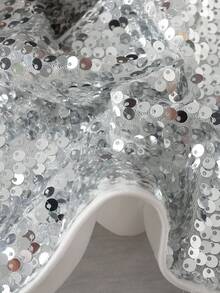 SHEIN 2件套青少年女孩休闲街头风格亮片吊带背心 - 淺粉色 - 查看 3