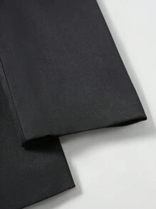 Manfinity Homme Men's Autumn Lapel NeckSingle-Breasted Casual Commuter Suit Jacket - Black - View 6