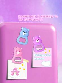 SHEIN X Care Bears 1 件 / 2 件有趣的动物形状冰箱贴，适合冰箱、开瓶器等的良好装饰，适用于厨房