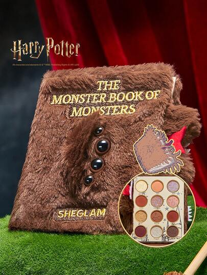 Harry Potter™ X SHEGLAM Monster Book Of Monsters Palette No Smudge LåNgbäRande MäRke SköNhet Smink Kosmetika FöR Kvinnor Och Flickor Perfekt FöR Vinter Idealisk FöR Y2K Elegant Mode Passande FöR FöDelsedag GåVa Fest Klar BäSt FäRg