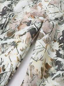 SHEIN Sparklyn 2 件套青少年女孩夏季字母印花圆领短袖 T 恤和树枝印花休闲工装裤 - 彩色 - 查看 6