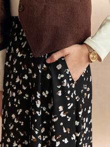 Écloséra Women's Full Printed Skirt With Pockets Maxi Women Outfit Fall Cloth For Women - Multicolor - View 2