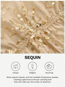 Siren Gaze New Summer Women Sequin Embroidered Camisole Tank Top, Beaded Top Women's Draped Neck Backless Sleeveless Summer Top Party White - White - View 9