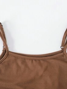 3 pièces/Paquet Robe sans manches minimaliste et décontractée de couleur unie pour jeunes filles