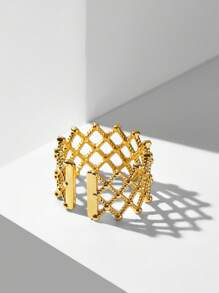 MOTF PREMIUM NHẪN ĐƠN CHI TIẾT BÍM MẠ VÀNG 18K - Vàng - Xem 6