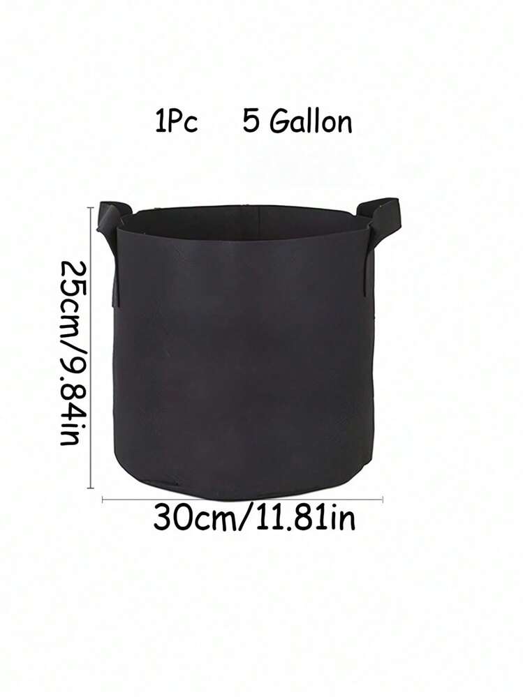 1-5個 1-10ガロン 厚手 不織布 持ち手付き 多目的 プランター バッグ 室内外 園芸 野菜 花 ハーブ 盆栽 クリスマス ホリデーギフト ガーデニング用品 プランター コンテナ グロウバッグ ギフトアイデア ペン、ペン、学用品 - ブラック - 見る 19