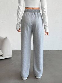 EURMUSE Petite Grey And Black Color Sweatpants With Elastic Waist Multipack - Multicolor - View 4