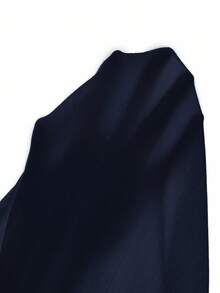 Rafferiza 女士甜美蕾丝边长袖 T 恤，修身款 3 粒扣休闲白色 T 恤上衣夏季秋季女士服装深蓝色上衣长袖上衣蕾丝边上衣黑色上衣海军蓝上衣女式上衣 - 寶藍色 - 查看 9