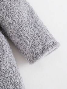 Cozy Pixies Bata de baño con capucha de forro polar con estampado de koala de dibujos animados de manga larga y con cordón para bebé niño, bata de baño gruesa para bebé niño, bata de bebé, bata para recién nacido, bata con koala, bata con capucha, otoño e invierno