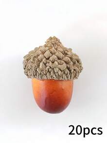 SHEIN 20pcs Artificial Acorn,Fake Plants,Fall Decor,Room,Desk,Garden Decor,Room Decoration Stuff,Christmas - Small Acorn - View 9