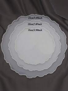 3 件树脂三层水果盘模具、带支架的树脂支架模具、环氧树脂分层托盘模具、树脂和硅胶铸造模具以及用于制作服务台的五金配件 - 白色 - 查看 4