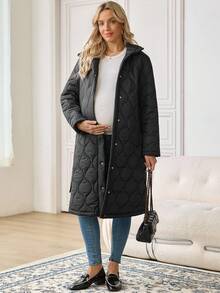 SHEIN 孕妇冬季厚口袋外套