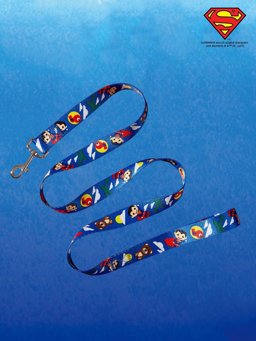 SUPERMAN X PETSIN 1pc Superbaby Cartoon Print Durable Dog Leash - Multicolor - View 1