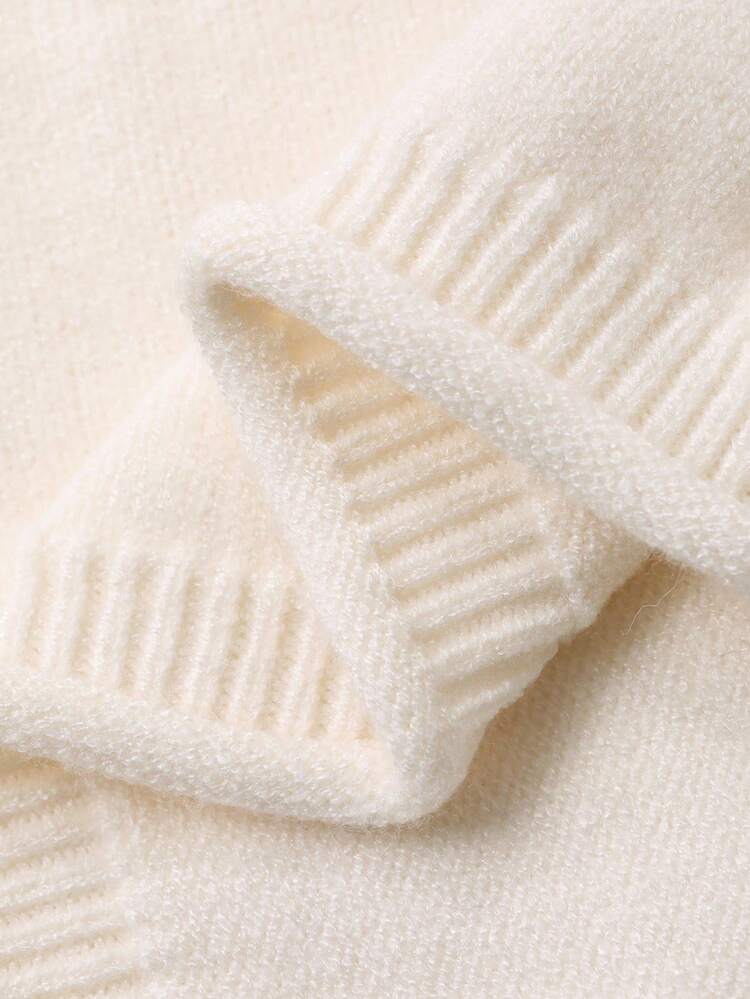 Toddler Girls' Crew Neck Colorblock Floral Print Long Sleeve Sweater, Autumn/Winter