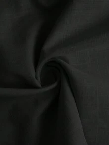 BizChic 黑色翻领露肩前开襟衬衫，现代优雅都市通勤日常浪漫90年代复古风，适合圣诞节、新年、情人节、派对、海滩、毕业典礼、时尚、嘉年华、假日、婚礼宾客、早午餐、机场等多种场合。 - 黑色 - 查看 12