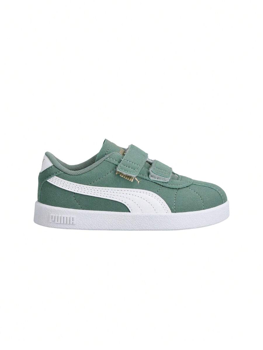 Puma Club V Inf Kids Sneakers Green White 402299 - Green - View 1