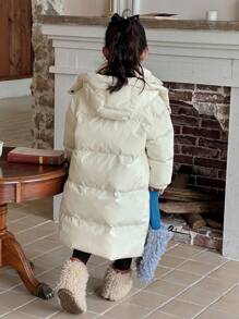 DAZY Young Girl Girls Padded Coat, Fall - Beige - View 3