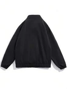 Chillumni Men's Casual Loose Zip-Up Outdoor Windbreaker Jacket Track Jacket Streetwear, Fall, Grunge