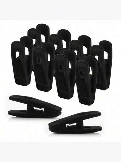 SHEIN 40/20/10/2 Pcs Velvet Hanger Clips, Strong Velvet Hangers Clips For Velvet Hangers, Pant Skirt Hanger Velvet Clips Fit For Velvet Hangers