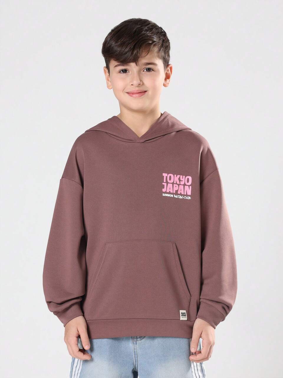 Oversized Hoodie With Tokyo Japan Car Print Design