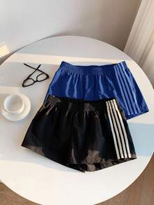 Comfortcana 2件套女士撞色腰带短裤，夏季 - 彩色 - 查看 6