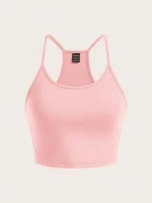 SHEIN Essnce 5-częściowy damski, minimalistyczny zestaw koszulek na ramiączkach typu spaghetti, odpowiedni na lato