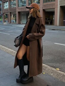 DAZY Women's Fashionable & Versatile Overcoat, Autumn/Winter