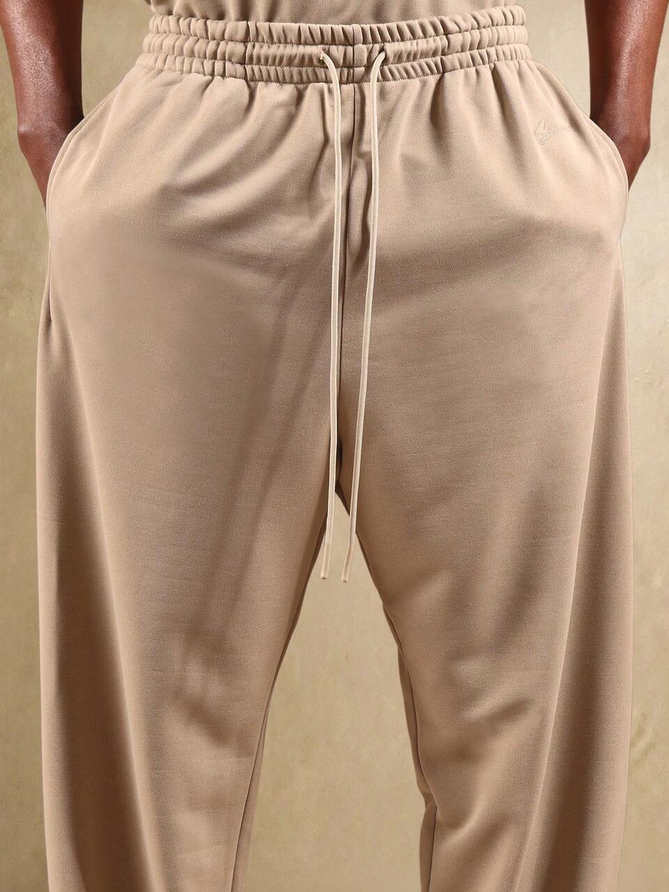 Oversized Jersey T-Shirt With Baggy Drawstring Sweatpants