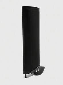 CUCCOO SZL 黑色尖头细高跟踝靴 - 黑色 - 查看 4