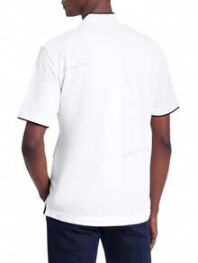 Calvin Klein STRETCH PIQUE STAND - BRIGHT WHITE - View 2