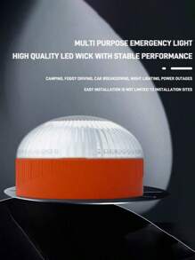 1 件，LED 汽车应急灯、车辆警示灯、户外应急灯、应急警示灯、交通应急灯、磁性安装、应急闪光灯、户外露营应急灯、AAA 电池（不含）、易于更换电池、操作简单、白光和黄光