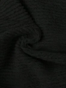 FavEase Bộ đồ thể thao thường ngày kết hợp họa tiết gân lông cừu màu be có khóa kéo và quần ống loe cổ điển dành cho nữ, tủ đồ thiết yếu tối giản, mùa xuân và mùa thu - màu đen - Xem 8