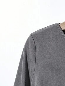 Franclia 灰色针织腰带连衣裙 - 深灰色 - 查看 5