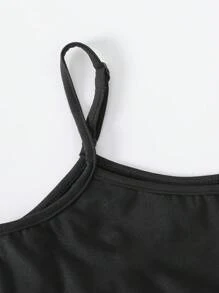 3 pièces/Paquet Robe sans manches minimaliste et décontractée de couleur unie pour jeunes filles