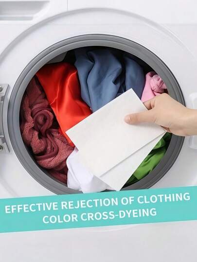 50/100 Adet Renk Koruyucu Çamaşır Mendili, Karışık Yıkama Boya Önleyici Mendil, Temizleme Aleti, Renk Solmasını Önler ve Giysi Rengini Korur, Bahçe Aletleri