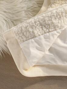 女童休闲百搭无袖外套，秋冬季女童抓绒背心，泰迪熊背心，保暖背心，冬季背心 - 米色 - 查看 7