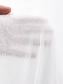 DAZY Camisa de manga larga de hombro caído con botones delanteros sólidos, tops de manga larga