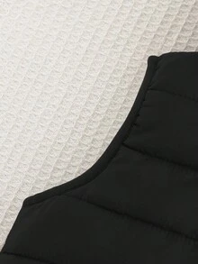 Cozy Pixies Newborn Baby Boy Cartoon Bear Pattern Hooded Fleece Vest Cardigan,In Fall/Winter - Black - View 5