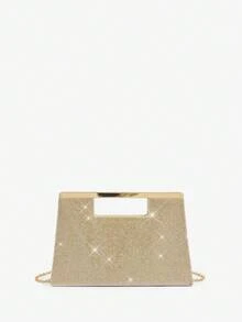 SHEIN BAE Clutch da donna elegante e alla moda con strass, adatta per occasioni serali e feste