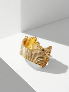 MOTF PREMIUM 18K GOLD PLATED STARRY SKY WOMEN'S SINGLE RING - Yellow Gold - View 4