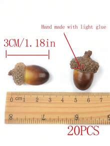 SHEIN 20pcs Artificial Acorn,Fake Plants,Fall Decor,Room,Desk,Garden Decor,Room Decoration Stuff,Christmas - Small Acorn - View 5
