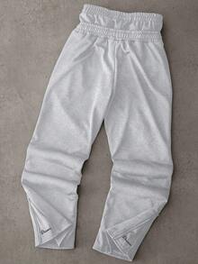 STYNVO Manfinity Streetrush Men's 2 In 1 Zipper Hem Street Fashion Drawstring Pants