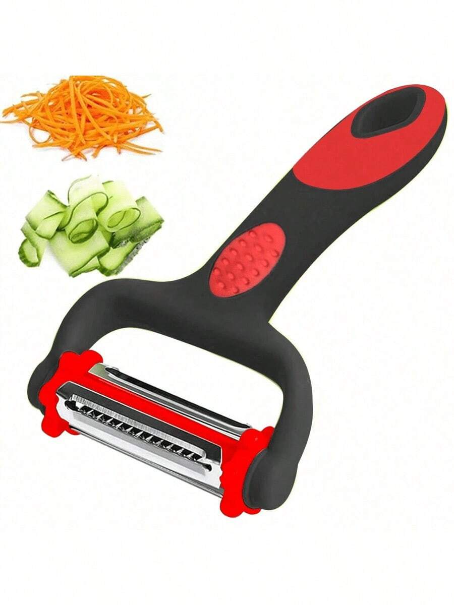 1pc Multifunction Vegetable Peeler Julienne Peeler For Kitchen,3 In 1 Blade Spin Design With Julienne Function,Potato Apple Vegetable Peelers For Kitchen, I And Y Peelers For Fruit Veggie Potatoes Carrot Cucumber, 3 In 1 Blade Spin Design With Julienne Function