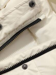 DAZY Young Girl Girls Padded Coat, Fall - Beige - View 9