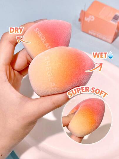 SHEGLAM Insta-Ready Powder Sponge Cute Total Face Powder Puff Soft Blending Sponge Dry Makeup Only Beauty Makeup Tool Brand Beauty Makeup Face Paint Cosmetic For Women Girls Perfect For Winter Ideal For Y2K Fancy Fashion Suitable For Birthday Gift Party Ready Best Color