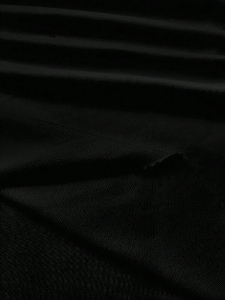 SHEIN EZwear 3 Pack Damen Rundhals Lässig Slim Fit Langarm T-Shirt Set, Schwarz/Weiß/Weinrot, geeignet für den Sommer - Verschiedenfarbig - Übersicht 3