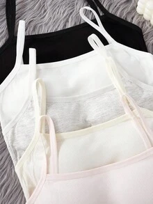 Canottiere reggiseno per ragazze, reggiseno bralette da sottoveste per adolescenti, reggiseni crop top per adolescenti con seno in sviluppo - Multicolore - Visualizzare 3