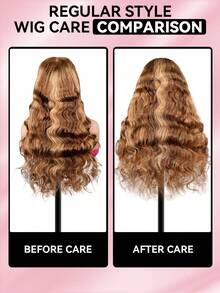 9AM HAIR STORE Wear Go Highlight Pre Cut 6*4 Transparent Lace Glue Glue Body Wave 180% 18-28 Inch P4/27 Honey Blonde Lace Cloce Wigs Piano Color Pre pulse Hairline Daily Use Top Quality Hair Accessories For Women Free Shipping Weave Glue Free Gloce Weave Trave Trave Human Hair Lace Wig Natural Gloce Free Wig Will for Romantic Date For Women - S4/27 - 查看 12