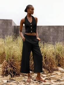 Lumivelle Halloween Women Pants - Black - View 5