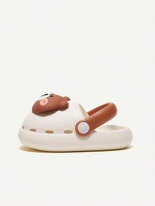 Cozy Pixies 可愛和有趣乙烯-乙酸乙烯共聚物熊圖案耐磨防滑嬰兒洞洞鞋 - 白色 - 查看 9
